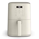 bella 4Qt Slim Air Fryer, Fits-anywhere™ Kitchenware, EverGood™ Ceramic Nonstick Coating, Adjustable Temperature, 6 Preset Cooking Options, 60 Min Auto Shutoff w Audible Tone, 3.3lb Capacity, Oatmilk