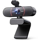 EMEET C960 4K Webcam for PC, 4K UHD CMOS Sensor, PDAF Auto Focus, Dual Omnidirectional Mics, Auto Light Correction, 73° FOV, Plug&Play Webcam w/Privacy Cover, Works w/Zoom/Teams/Skype/Google Meet