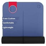 Manduka Begin Yoga Mat 68" - 5mm Cushioning | Comfortable, Lightweight & Reversible with Alignment Stripe | Budget-Friendly | 68 x 24 inches | Moon Black