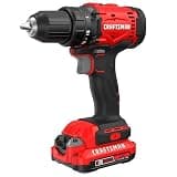 CRAFTSMAN V20 1/2 in Cordless Drill Set With 2.0 Ah Battery, Charger and Double Ended Bit, LED Light, Long Runtime, Ergonomic Power Drill Driver (CMCD702D1)