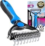 Pat Your Pet Deshedding Dog Brush For Shedding – Cat Brushes For Indoor Cats, Double-Sided Cat Brush Deshedding & Grooming Tool For Long Haired And Short Haired Dogs, Skin-Friendly