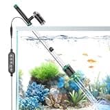 AKKEE Aquarium Vacuum Gravel Cleaner, 36W Electric Fish Tank Cleaner Vacuum, 8 in 1 Multifunctional Aquarium Cleaner for Automatic Water Change, Wash Sand, Water Circulation and Timed Off