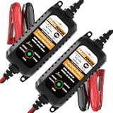 MOTOPOWER MP00205A 12V 800mA Automatic Battery Charger Maintainer, 2-Pack