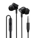 Aylaa Wired Earbuds Headphones for School with Microphone Noise Isolating Stereo Bass in-Ear Earphones – for Smartphones, Tablets, Schools, Ipads, Multiuse - 3.5mm Plug in Audio Jack - Black