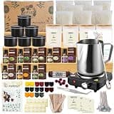 FAIRYELF Soy Candle Making Kit for Adults & Hot Plate, DIY Starter Supplies