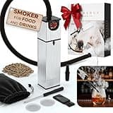 Cocktail Smoker Kit - Indoor Drink & Food Infuser with Wood Chips | Old Fashioned Whiskey Bourbon Smoker Gift | Perfect For Father's Day