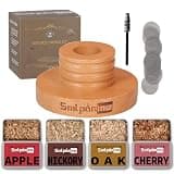 Cocktail Smoker Kit, Old Fashioned Smoker Kit for Bourbon Whiskey Drink, Smoker Infuser Kit with 4 Flavors Wood Chips, Birthday Day Gifts for Husband, Men, Dad